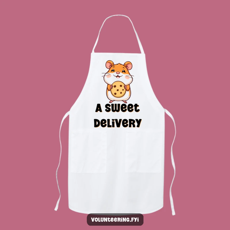 Funny Hamster Cookie Apron: Bake with Adorable Style and Humor