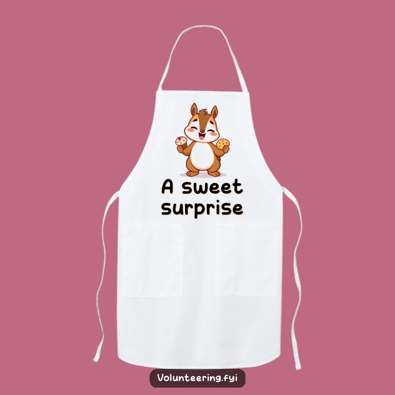 Funny Squirrel Apron: Bake with Confidence and Humor in This Cute Kitchen Accessory