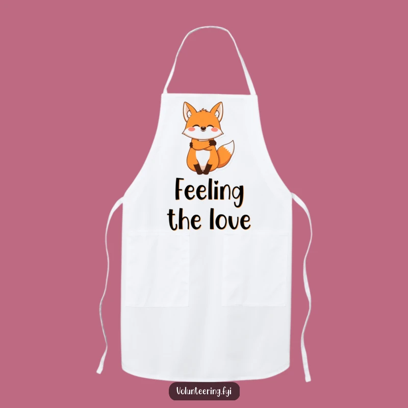 Funny Fox Apron: Cook with Comfort and Humor in This Adorable Hugging Accessory