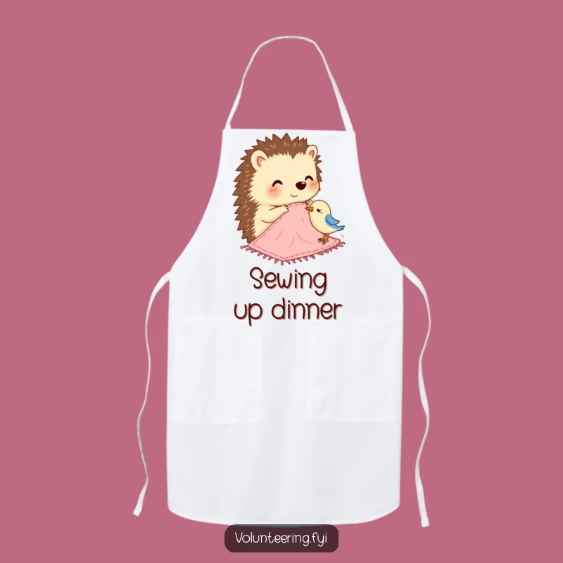 Funny Hedgehog Blanket Apron: Craft with Kindness and Flair