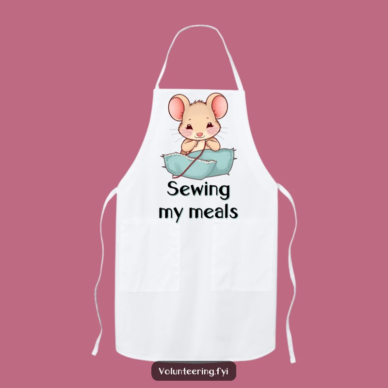 Funny Mouse Apron: Keep Clean While Crafting with Humorous Style Gift