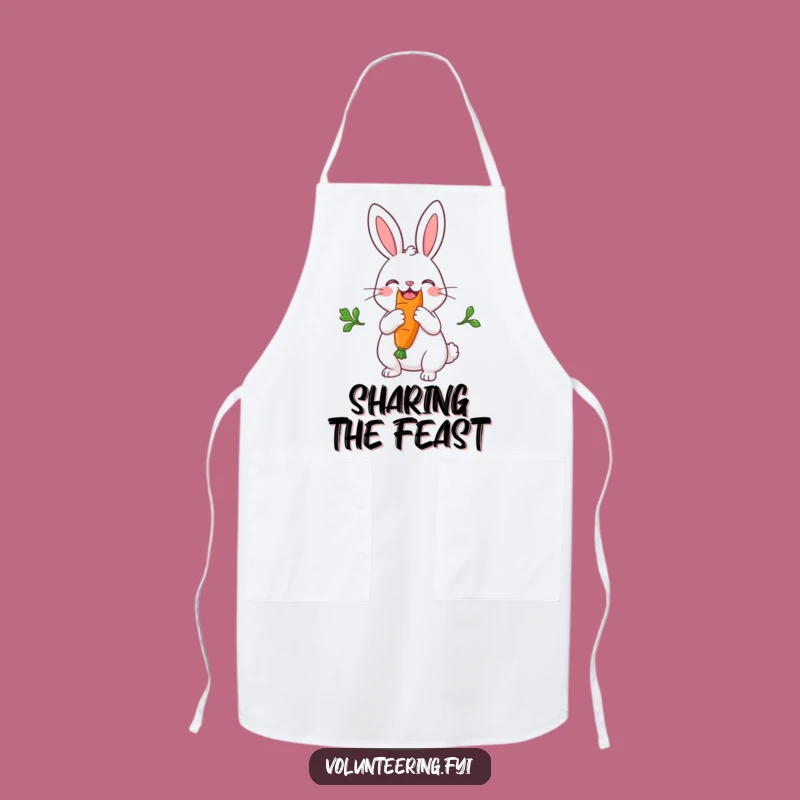 Funny Rabbit Carrot Apron: Sharing Hare for Kitchen Fun, Hilarious Gift