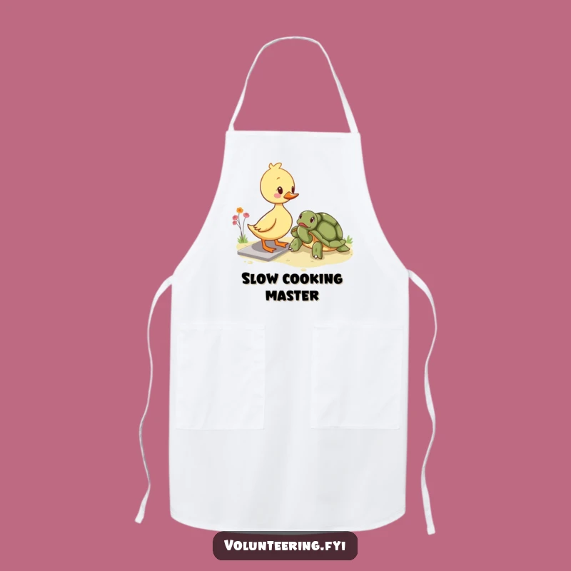 Funny Kawaii Duckling Apron - Cute Helping Design for Joyful Cooking