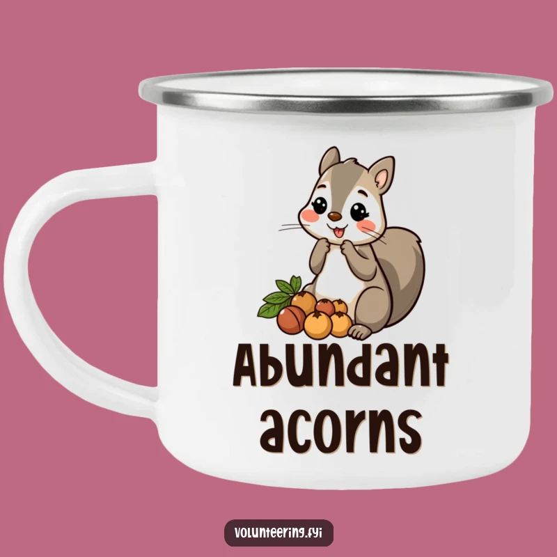 Funny Squirrel Nut Camping Mug: Share Warmth on Every Outdoor Adventure