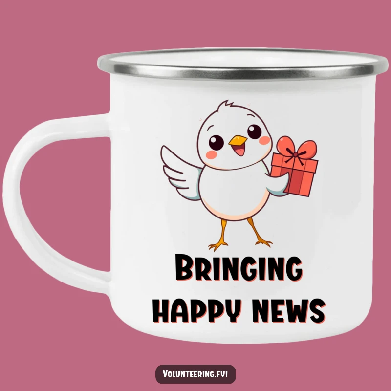 Funny Bird Gift Delivery Camping Mug: Cheerful Sips for Adventures