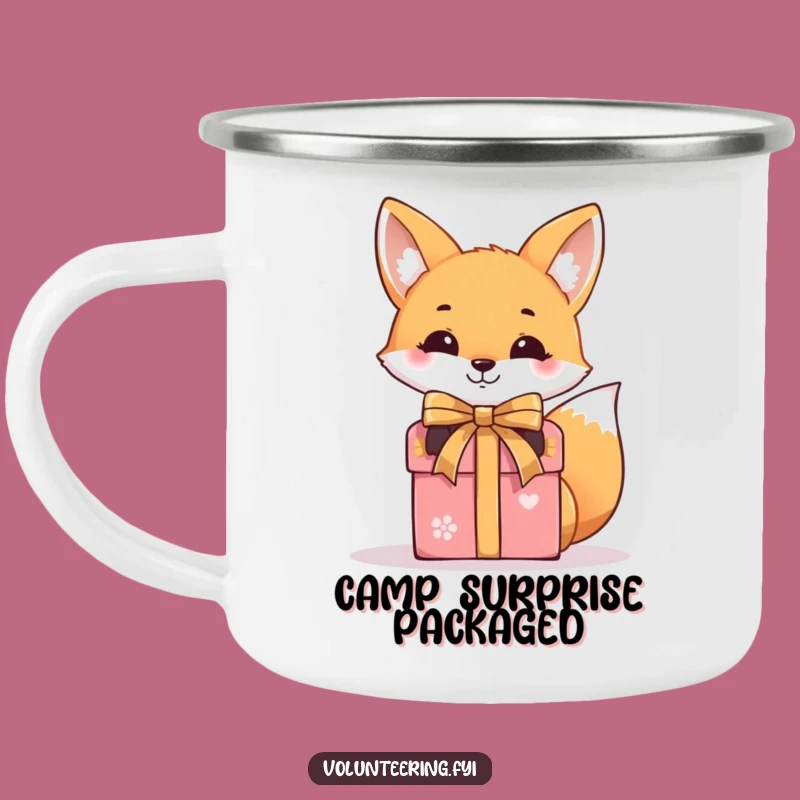Funny Fox Gift Box Camping Mug: Smiling Tyer, Outdoor Funny Gift