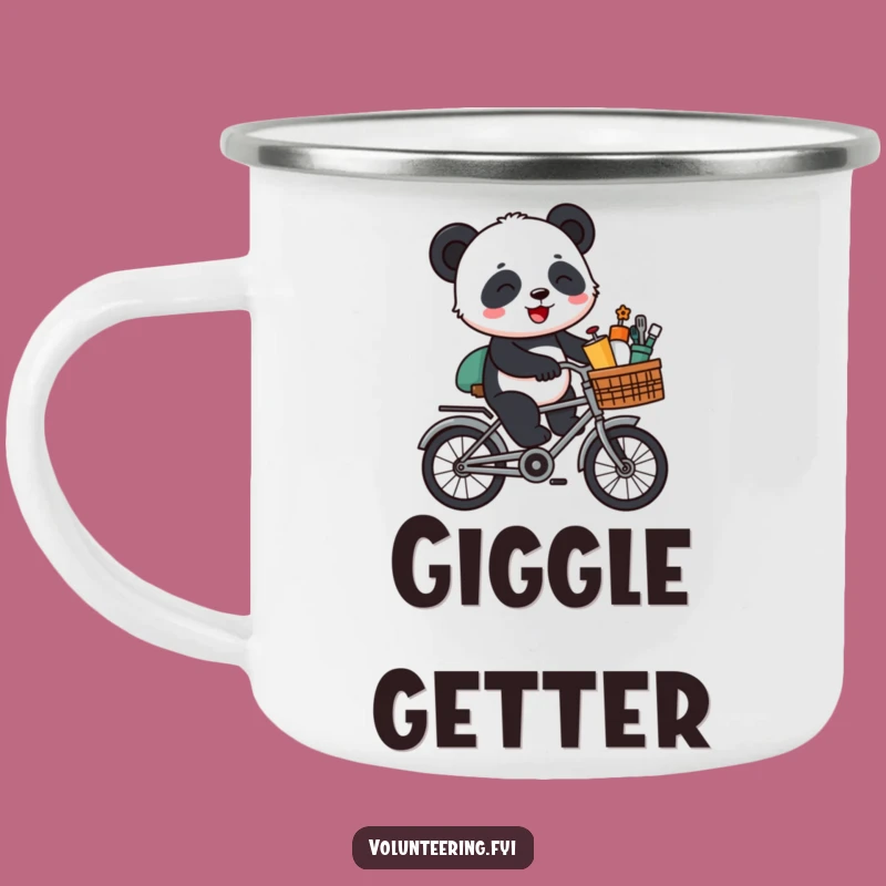 Funny Panda Bike Camping Mug: Ride with Warmth and Giggles Outdoors
