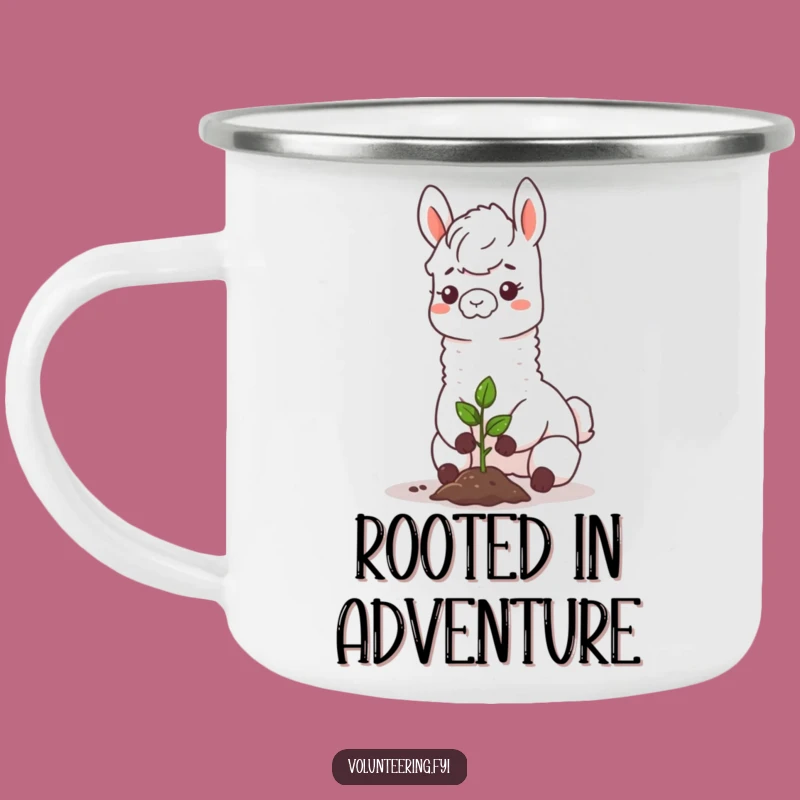 Funny Llama Adventure Mug: Sip and Plant Your Way Through the Outdoors
