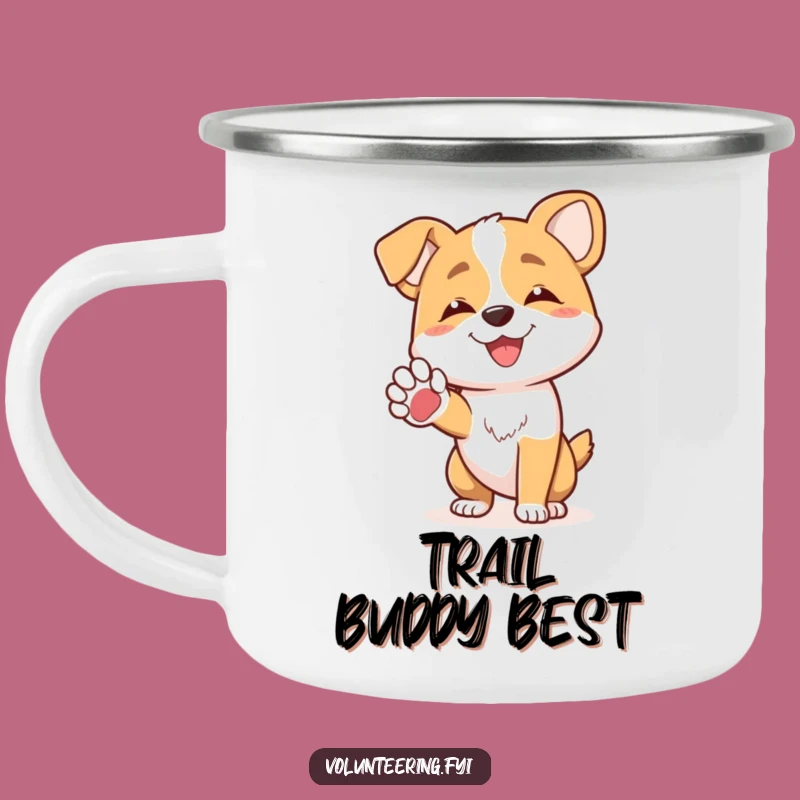 Funny Dog Paw Camping Mug - Adventure Fuelled by Friendship & Fun!