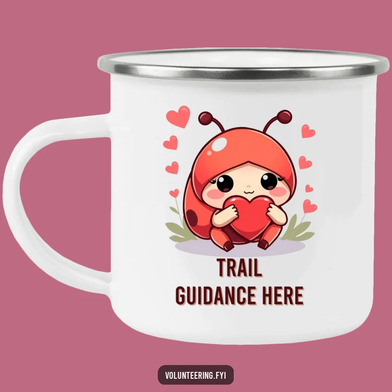 Funny Ladybug Guide Camping Mug - Hilarious Outdoor Helpful Character Drinkware Gift