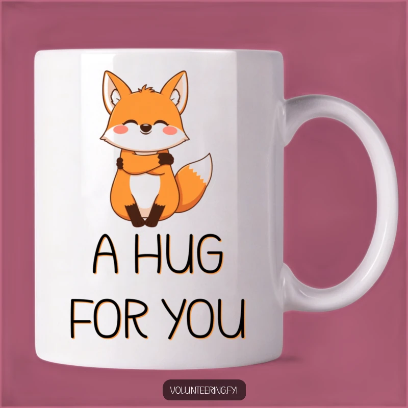 Funny Fox Hug Mug: Share the Warmth with This Adorable and Humorous Gift