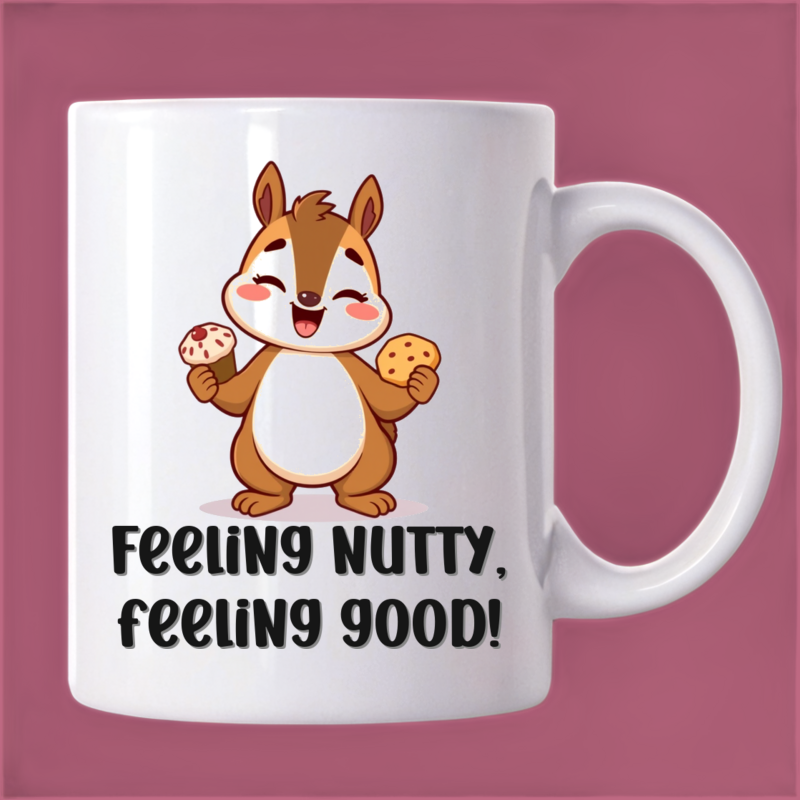 Squirrel's Sweet Treat: A Delightful Mug 