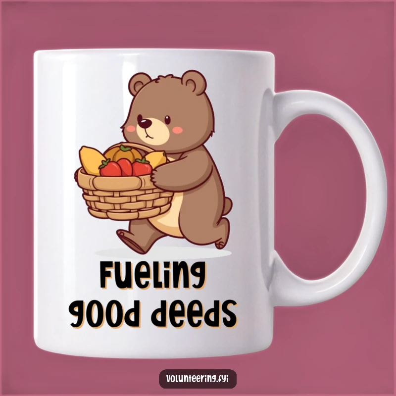 Funny Bear Charity Mug: Carry the Spirit of Giving with Purposeful Joy