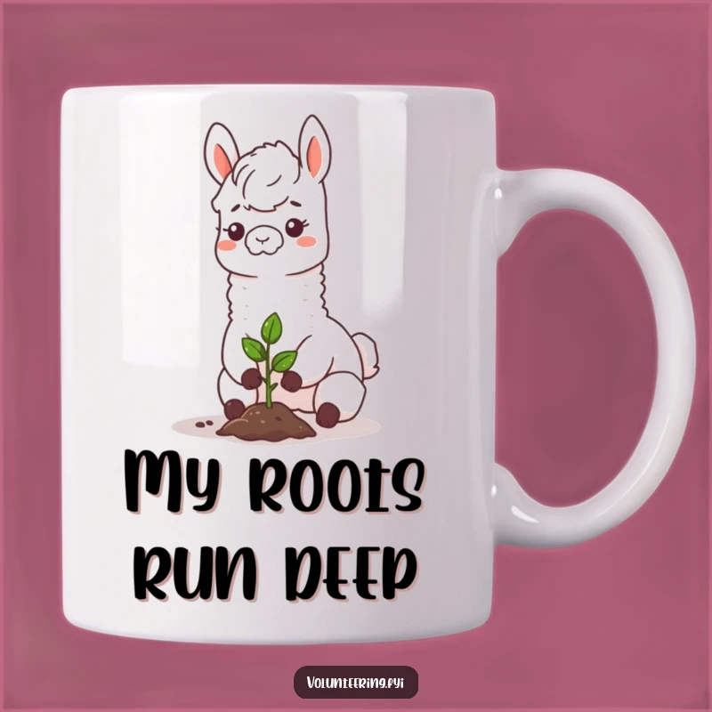 Funny Llama Planting Sapling Mug: A Happy Gardener's Delightful Gift