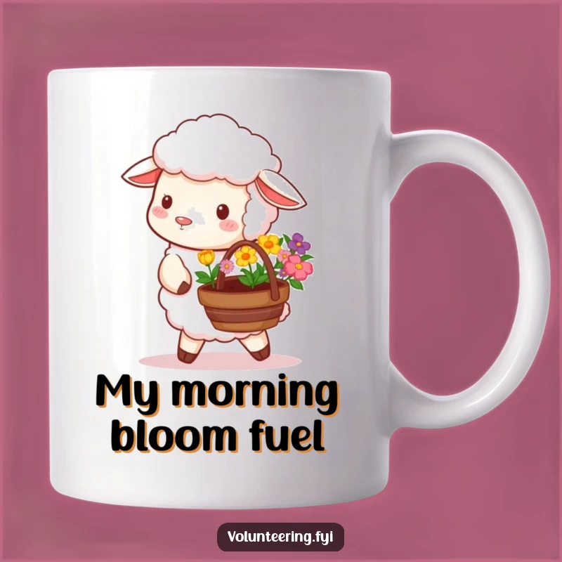 Funny Sheep Flower Planter Mug - Adorable Gift for Gardeners & Animal Lovers