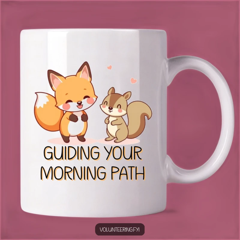 Funny Fox & Squirrel Mug - Helpful Critter Humor Gift