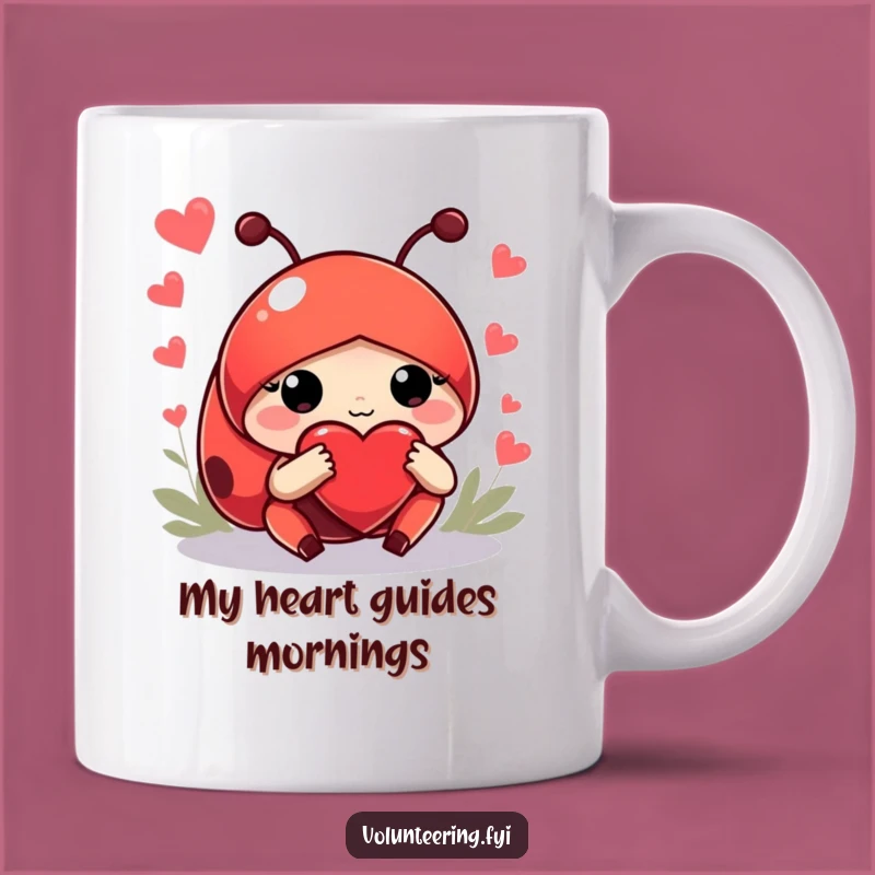 Funny Ladybug Guide Mug - Hilarious Helpful Character Gift for Kind Souls