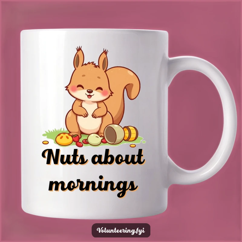 Funny Squirrel Picnic Mug: Playful Critter Gift for a Cheerful Morning