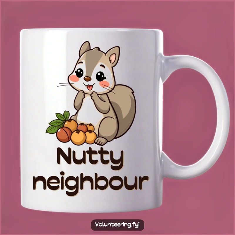 Funny Squirrel Nut Mug: Generous Humor for Sharing and Gifting