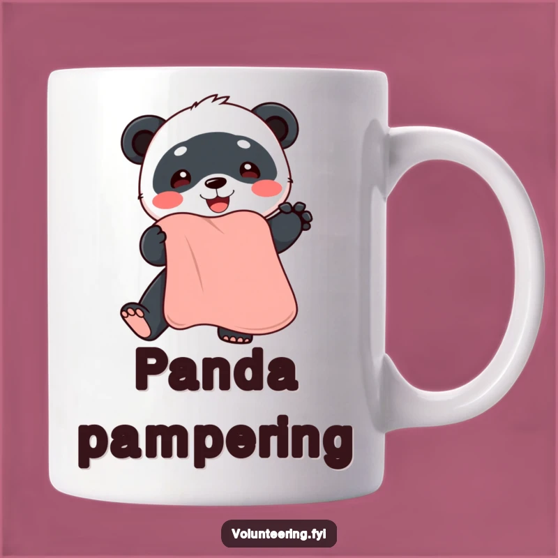 Funny Panda Towel Mug: A Hilarious Gift for Panda Lovers, Bringing Smiles Daily