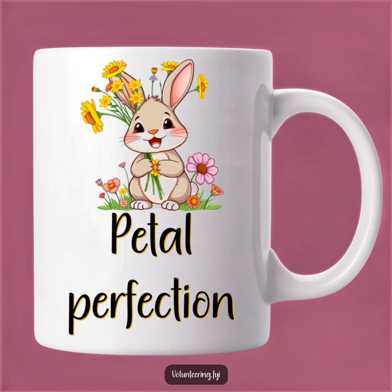 Funny Rabbit Flower Mug: Brighten Your Day with This Adorable and Humorous Gift