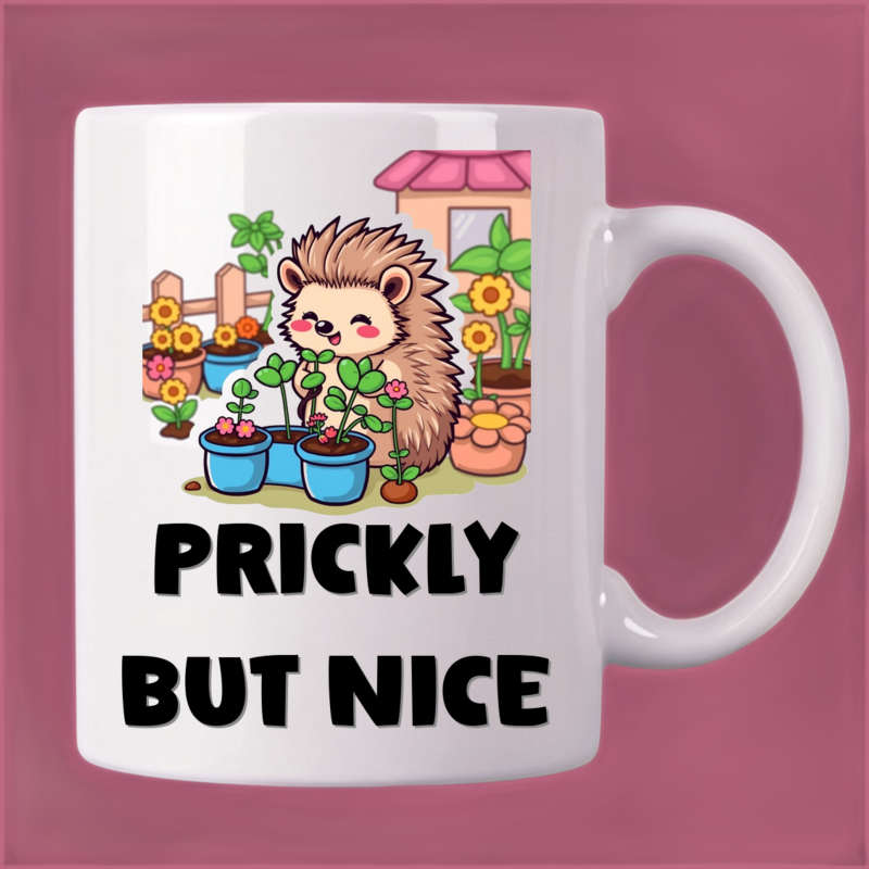 Sweet Hedgehog Organizing Garden Mug 