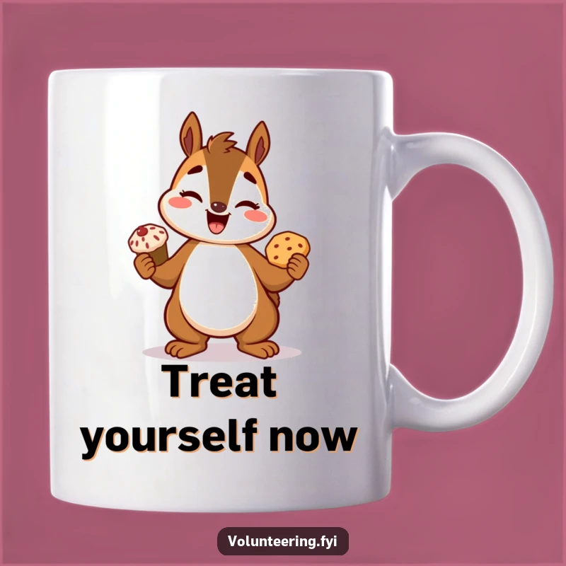 Funny Squirrel Treat Mug: Celebrate Baking Wins with This Hilarious Coffee Cup