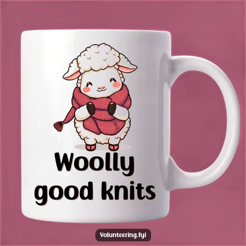 Funny Sheep Knitting Mug: A Cozy, Hilarious Gift for Crafters & Animal Lovers