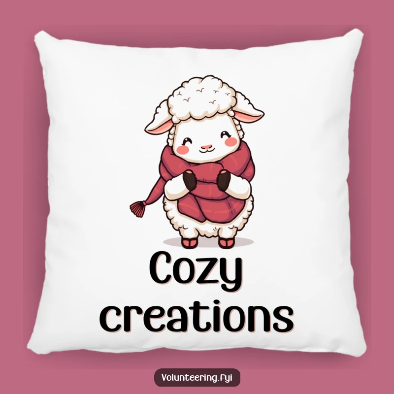 Funny Sheep Knitting Pillow: Cozy Comfort and Hilarious Decor for Your Home