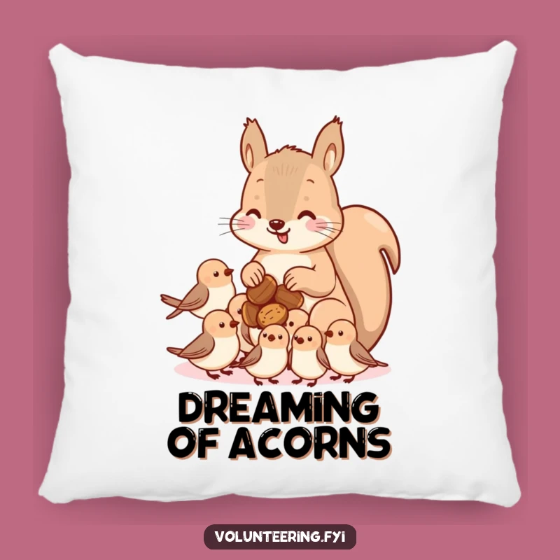 Funny Kawaii Squirrel Pillow - Soft & Cozy Design for Comfort Lovers