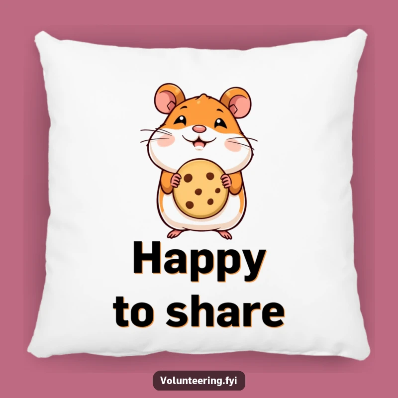 Funny Hamster Cookie Pillow: Cozy Comfort for Sweet Moments