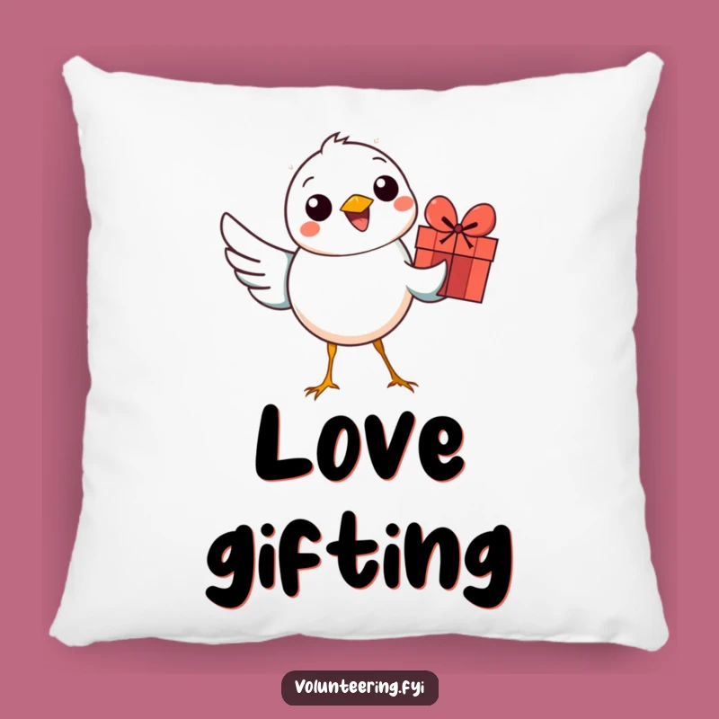 Funny Bird Gift Delivery Pillow: Cozy Comfort for Happy Moments