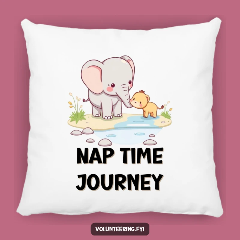 Funny Kawaii Elephant Pillow - Soft & Comforting Design for Gentle Souls