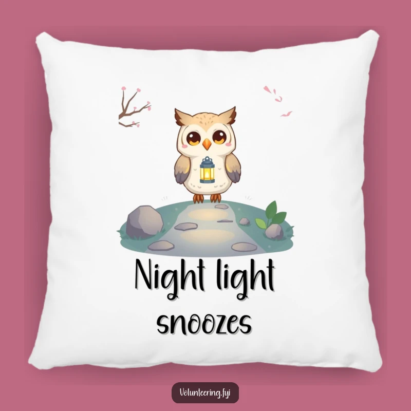Soft Funny Owl Lantern Pillow: Cozy Comfort, Wise Home Decor, Adorable Funny Gift