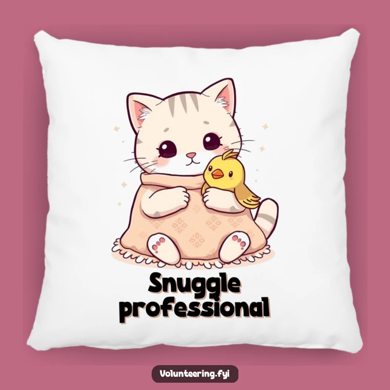 Funny Kawaii Cat Knitting Pillow: Cozy Comfort for a Gentle Soul, Delightful Funny Gift