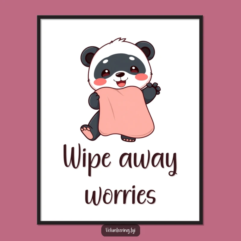 Funny Panda Digital Art Print: Instant Joy and Humor for Your Walls