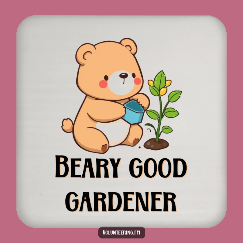 Funny Bear Drink Coasters: Protect Surfaces with Natural Charm and Humor