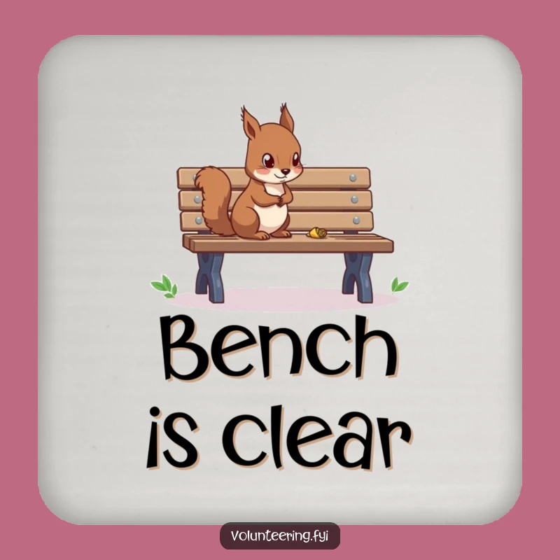 Funny Squirrel Cleaning Coaster: Protect Surfaces with Eco-Charm