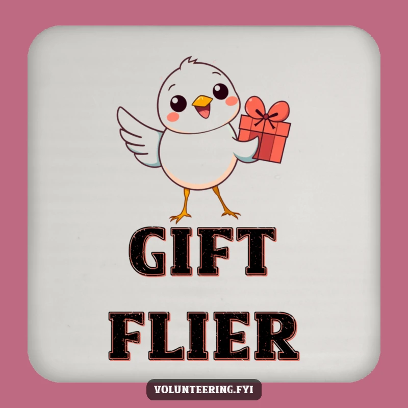 Funny Bird Gift Delivery Coasters: Protect Surfaces with Cheerful Charm