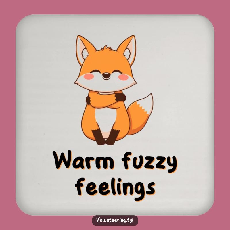 Funny Fox Drink Coasters: Protect Surfaces with Warmth and Humorous Charm