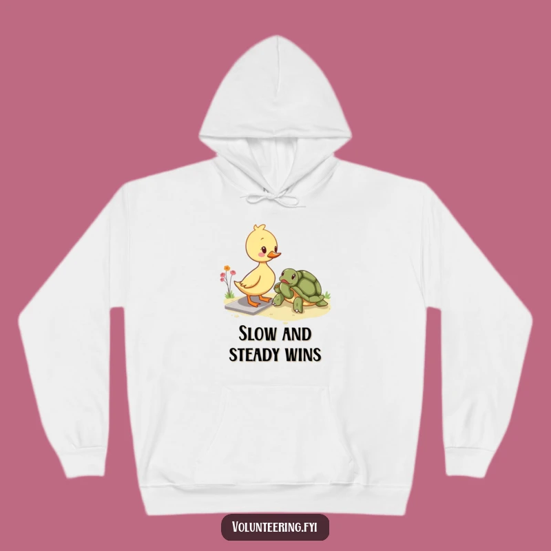Funny Kawaii Duckling Hoodie - Cozy Helping Companion Design for Kind Hearts
