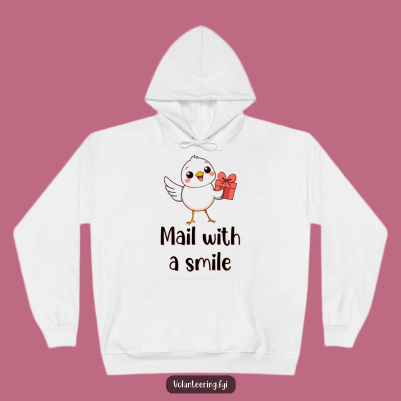 Cozy Funny Bird Gift Delivery Hoodie: Warm Comfort for Cheer Spreaders