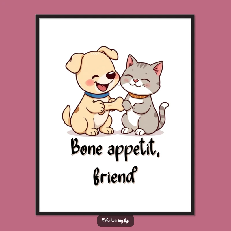 Free Printable Funny Dog & Cat Wall Art: Humorous Bone Offering Downloadable Home Decor