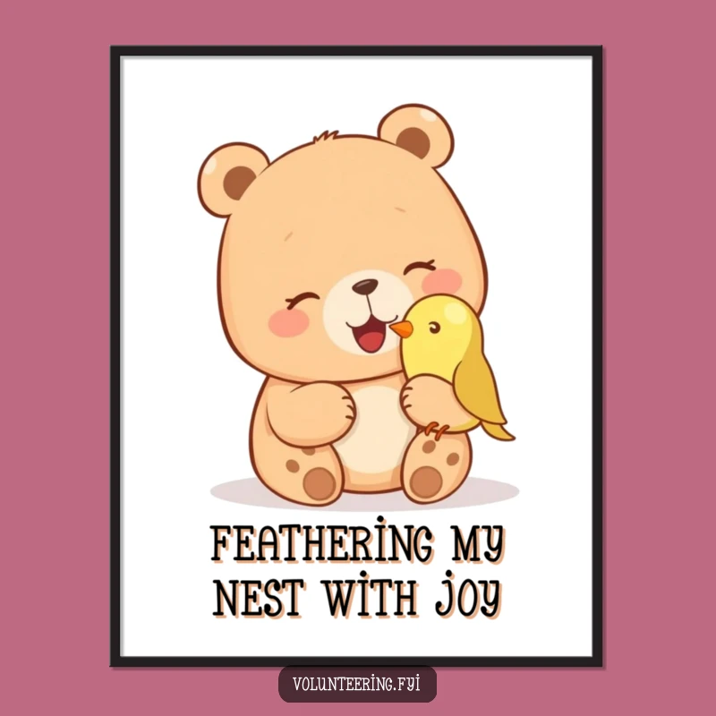 Free Printable Bear Wall Art: Giggling Petting Humor, Downloadable Decor