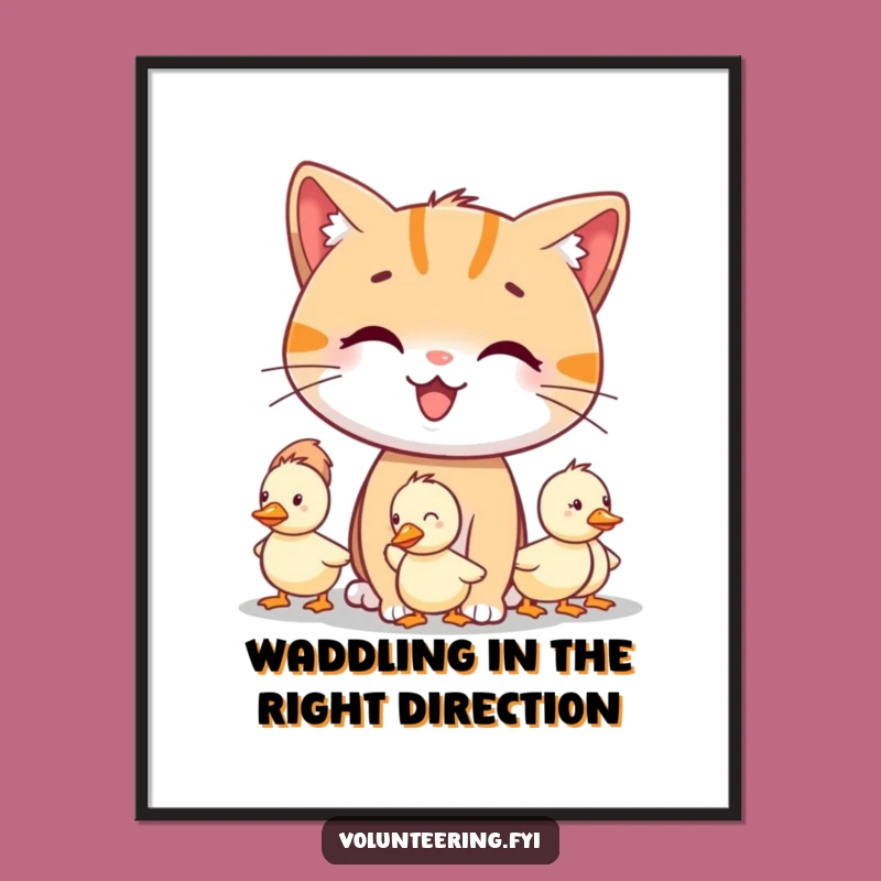 Funny Printable Cat Wall Art: Free Printable Downloadable Caring Companionship!