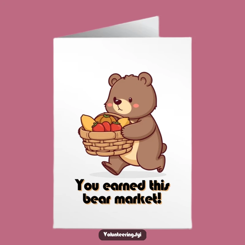 Free Printable Bear Congratulations Card - Purposeful Donation Downloadable