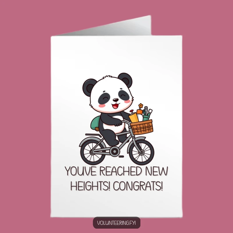 Free Printable Congrats Card: Panda Delivers Success, Hilarious Celebration!