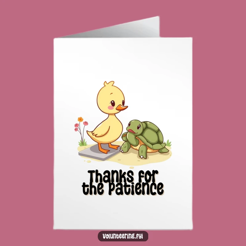 Free Printable Thank You Card: Funny Duckling's Help - Downloadable Grateful Gift!