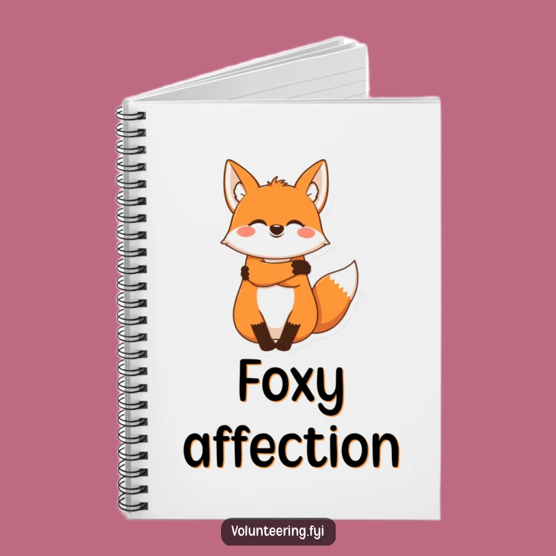 Funny Fox Notebook: Jot Down Your Thoughts with Warm Hugs and Humor