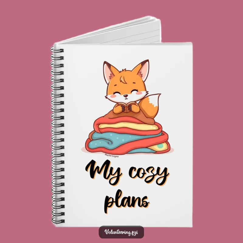 Funny Fox Den Notebook: Playful Character Organizing Blankets, Ideal Funny Gift for Notes